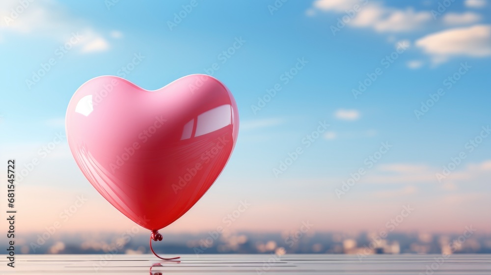 Illustration Love Valentine Day Balloon Heart,Valentine Day Background, Background For Banner, HD