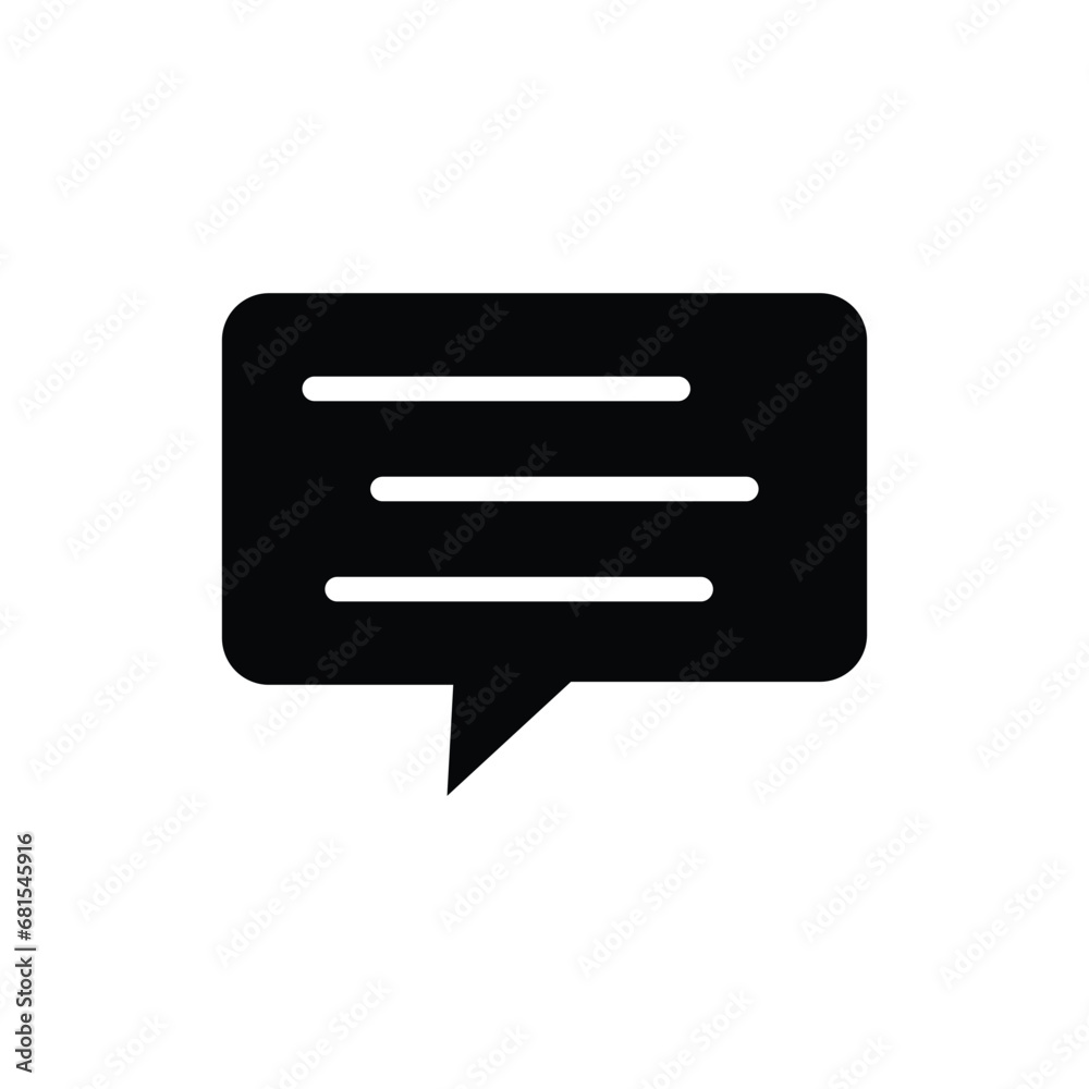 Chat conversation icon design template isolated Chat conversation icon design template isolated