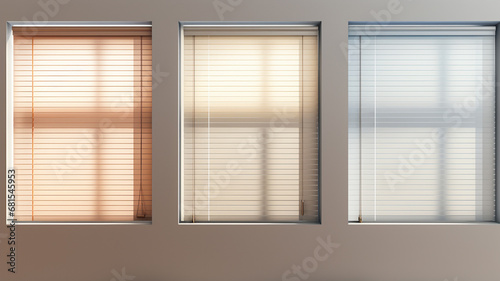 window with blinds on blinds