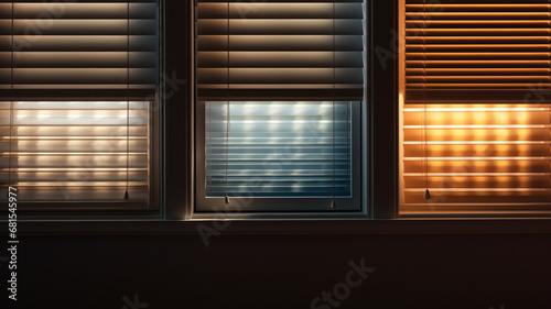window with blinds on blinds
