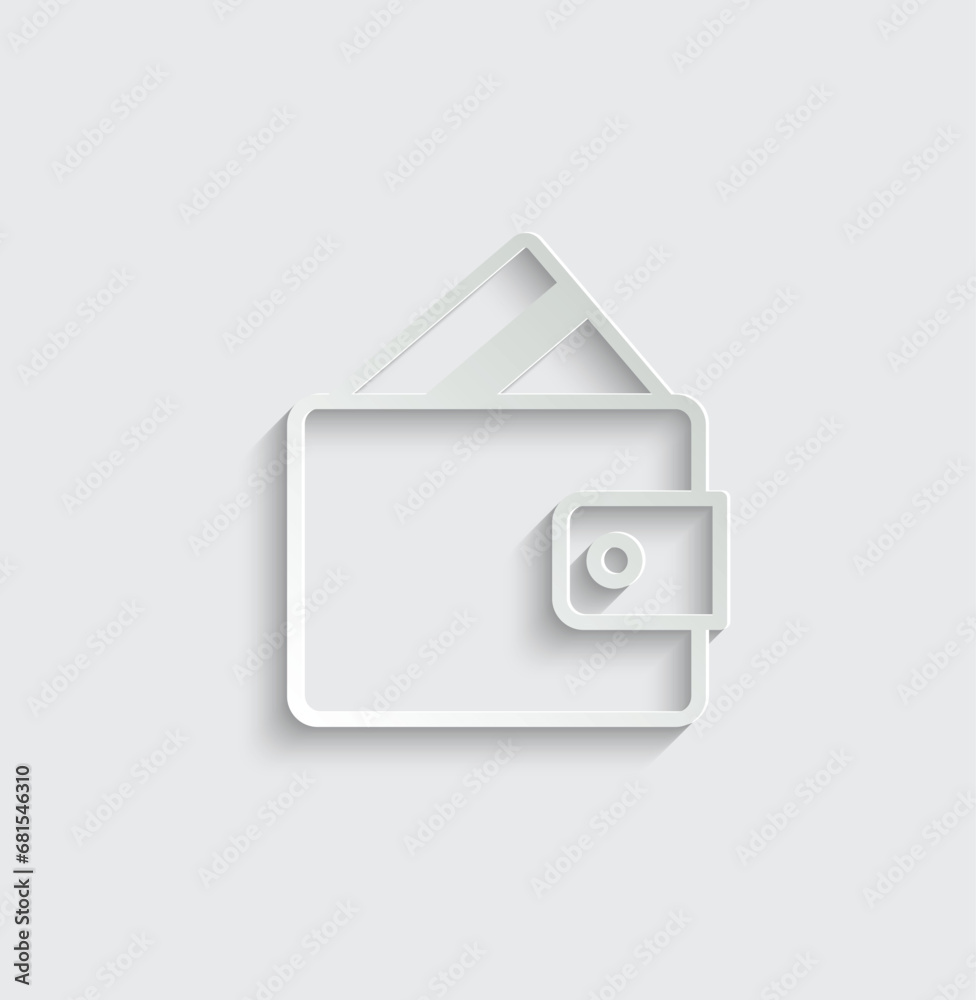 Wallet icon vector. money icon Wallet icon vector. money icon