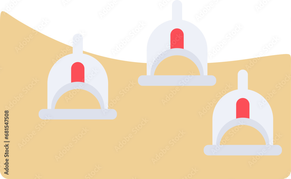 Cupping therapy illustration Cupping therapy illustration