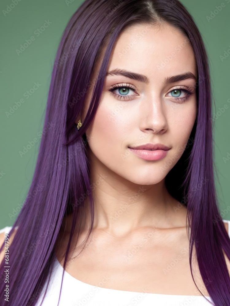 Portrait of a beautiful European girl. Generative AI Portrait of a beautiful European girl. Generative AI