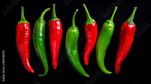 red pepper on white background