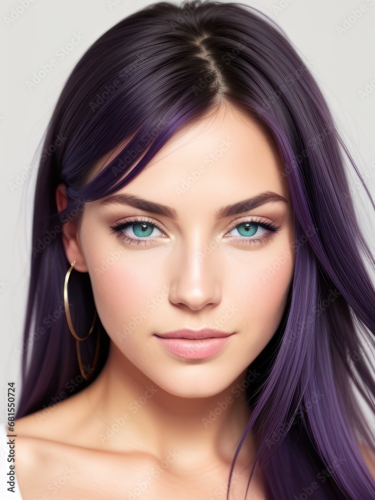 Portrait of a beautiful European girl. Generative AI Portrait of a beautiful European girl. Generative AI