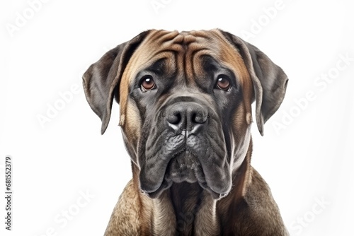 Mastiff cute dog isolated on white background