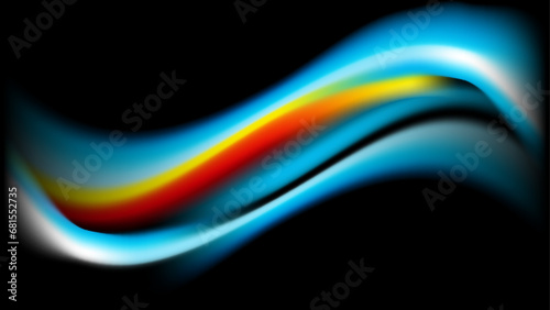 abstract gradient wave wallpaper design for desktop or etc.