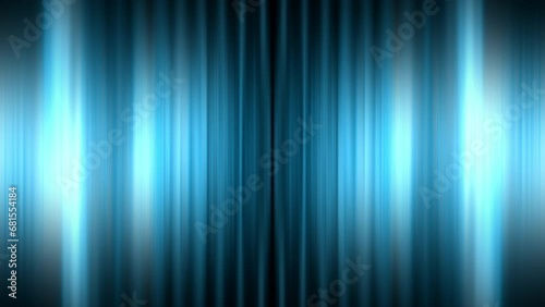 VJ Loop Artistic Blue Color Gradient Strips Glowing Vertical Lines Motion Abstract Background. 4k Glow Vertical Strip Moving Abstract Background Animation. Blue Curtains Animation.
