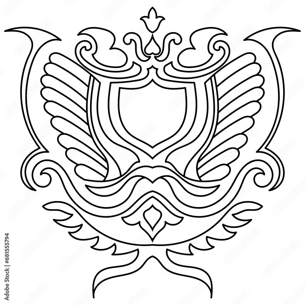 Carpet components. black stripes. rug Oriental ornament with floral motifs. Indian design element for henna tattoo, adult coloring book, greeting card, wedding invitation or spa beauty flyer. Carpet components. black stripes. rug Oriental ornament with floral motifs. Indian design element for henna tattoo, adult coloring book, greeting card, wedding invitation or spa beauty flyer.