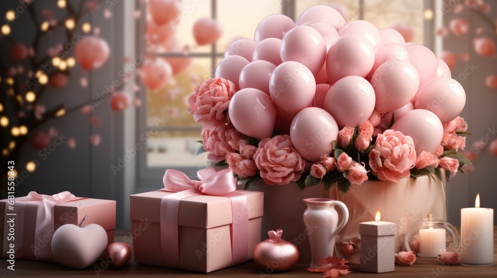 Valentines Day Creative Banner Concept Pink,Valentine Day Background, Background For Banner, HD Valentines Day Creative Banner Concept Pink,Valentine Day Background, Background For Banner, HD