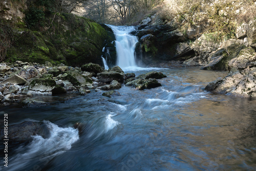 Ixkier waterfall in Navarre, Spain	
 photo