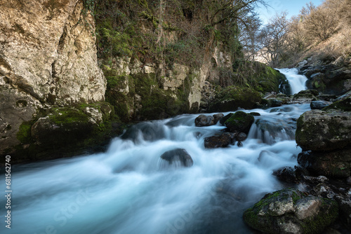 Ixkier waterfall in Navarre, Spain photo