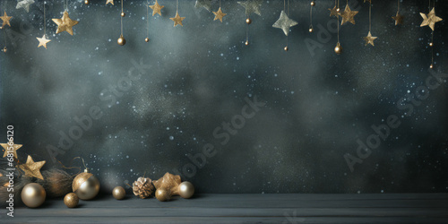 Fototapeta Naklejka Na Ścianę i Meble -  christmas decoration background wallpaper invitation gift card