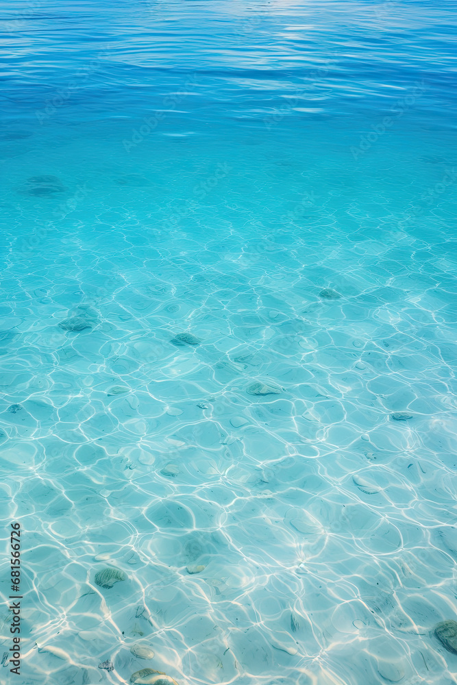 Crystal clear sea water background for backdrop and design Crystal clear sea water background for backdrop and design