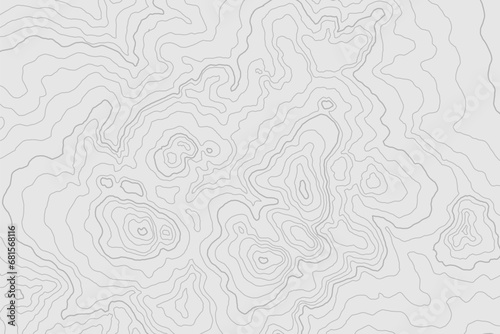 Silver map background - elevation lines