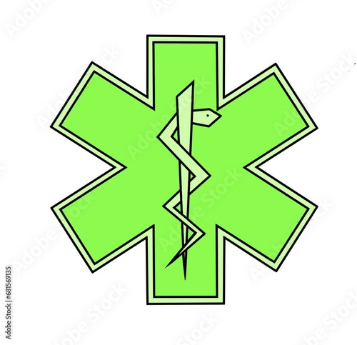 Medical Star of Life in Multiple Colors