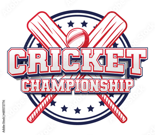 cricket sports champions tournament typography editable text effect font style template badge logo team design