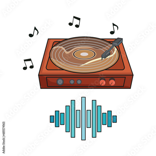vinyl music record illustration