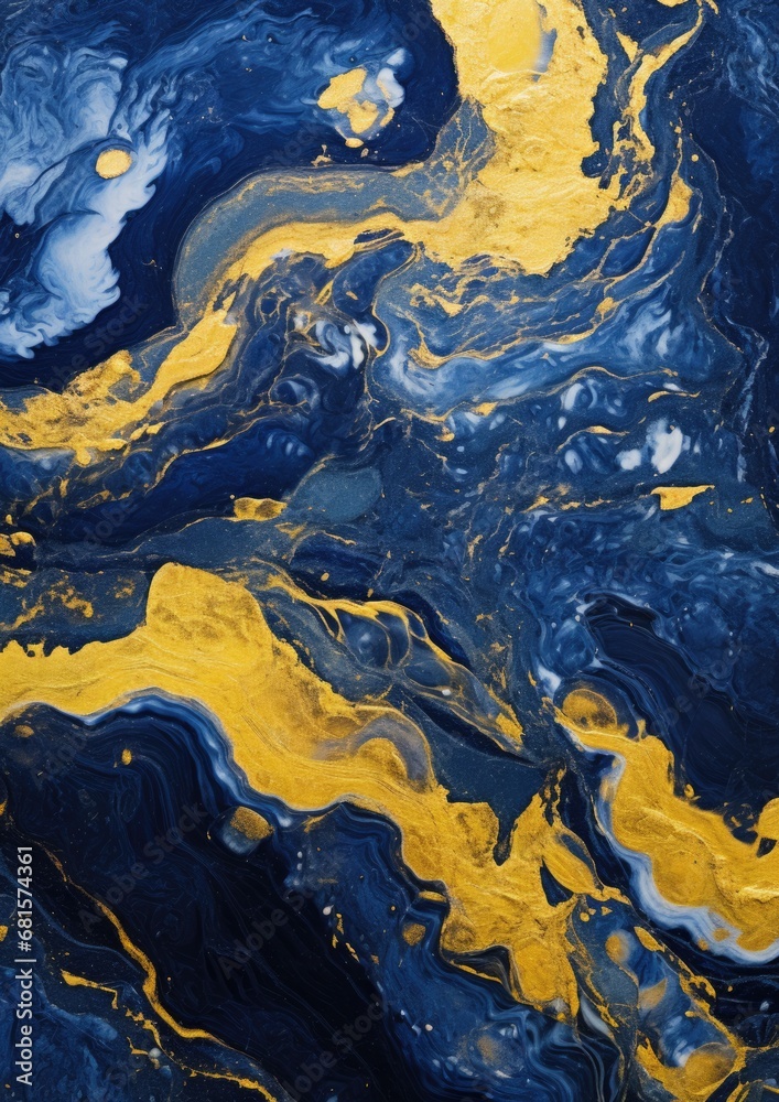 abstract fluid paints background, alcohol ink technique