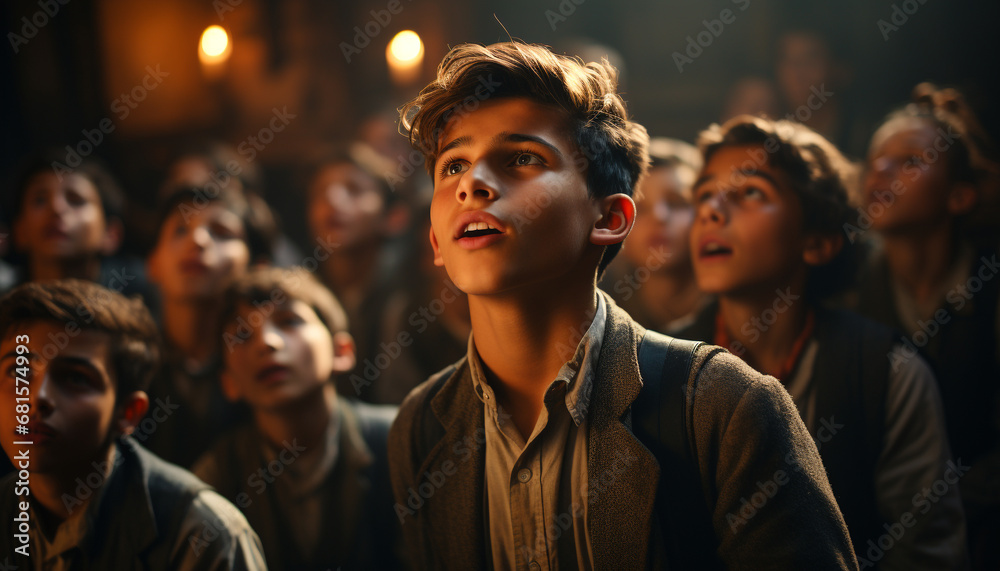 A cheerful group of young adults enjoying a lively party generated by AI A cheerful group of young adults enjoying a lively party generated by AI