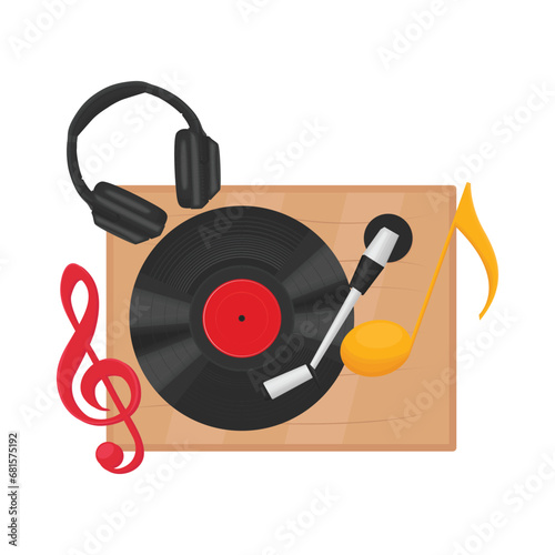 turntable illustration