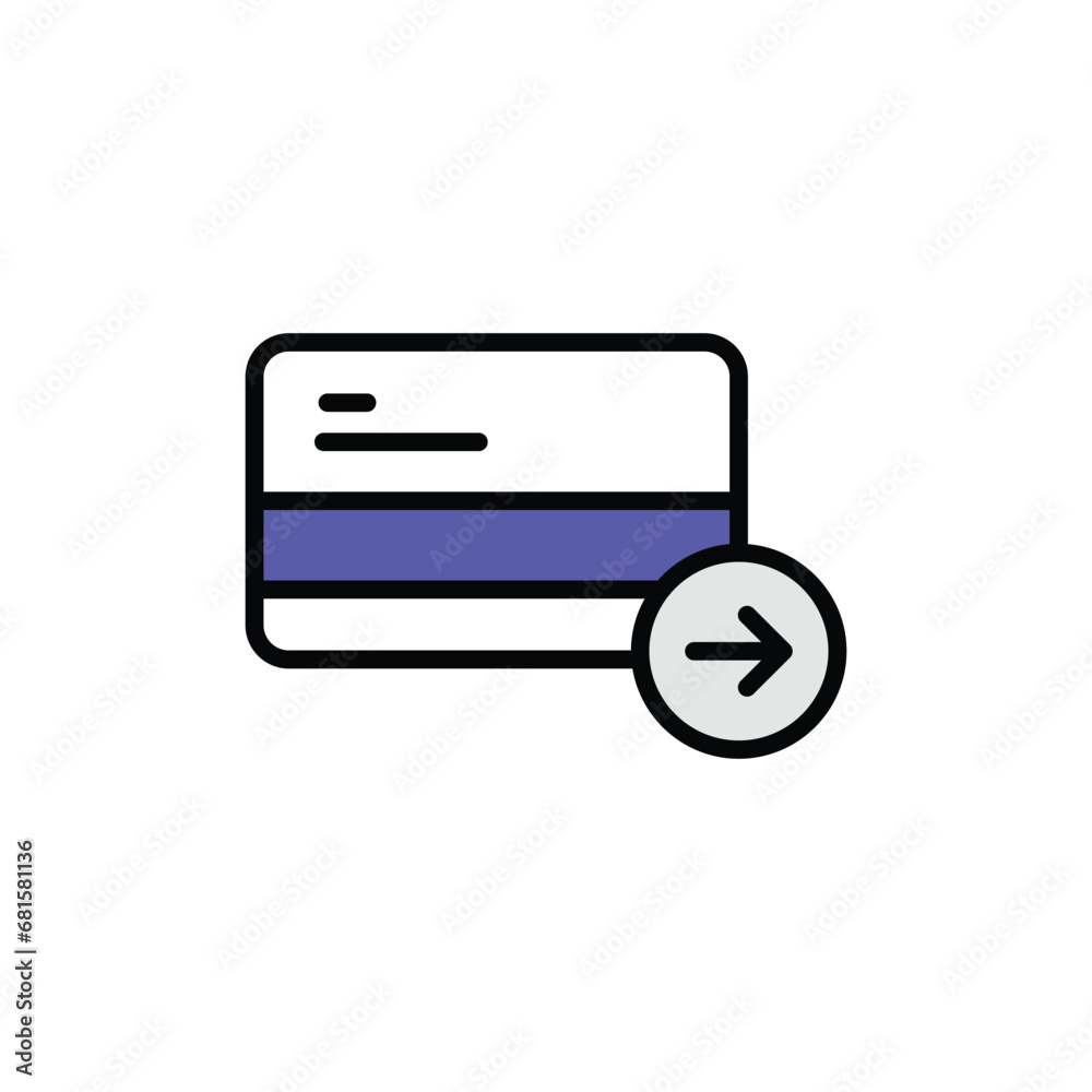 Card Payment icon design with white background stock illustration Card Payment icon design with white background stock illustration