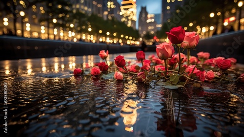 Day of remembrance of the victims of the terrorist attack on September 11. Day of mourning.