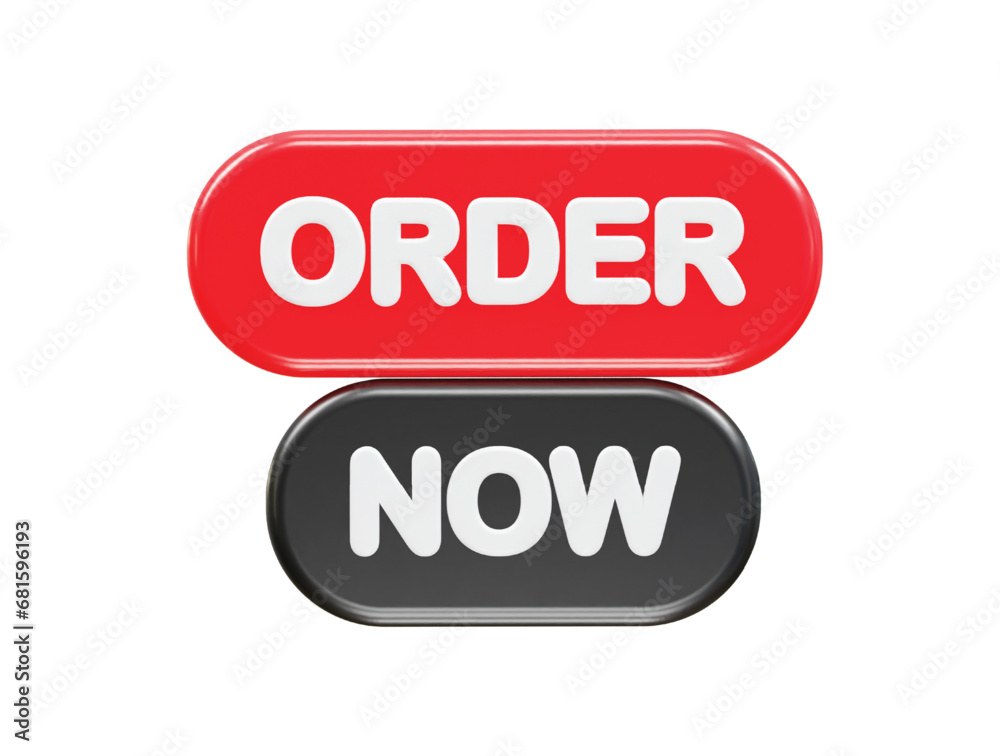 Order now icon 3d rendering buy illustration element Order now icon 3d rendering buy illustration element