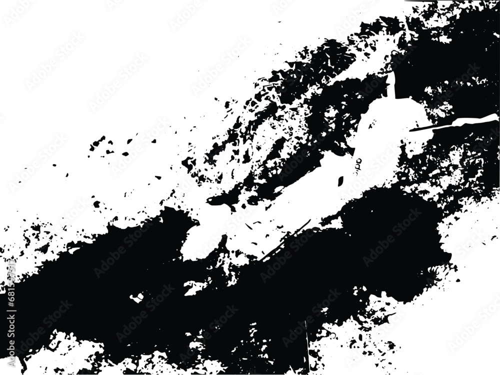 grunge texture. abstract black and white ink rough grain splash stroke texture background.