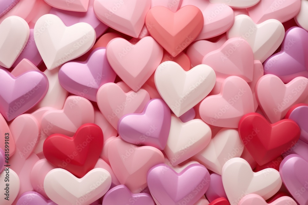  a lot of hearts that are pink, red, and white in the shape of a heart on a pink and white background with a few hearts in the shape of the shape of the shape of a heart.