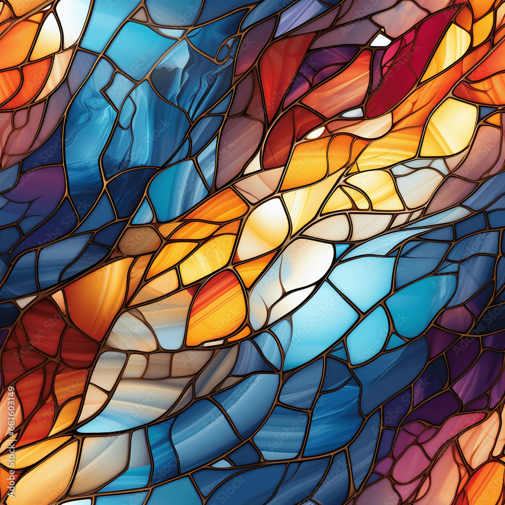 Mosaic template texture of Stained Glass (Tile) Mosaic template texture of Stained Glass (Tile)