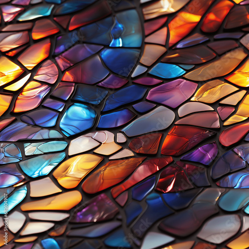 Mosaic template texture of Stained Glass (Tile) © Vladimir