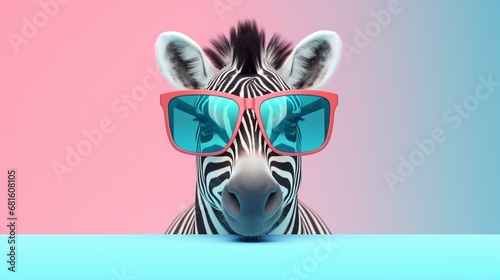 zebra in a sunglasses 