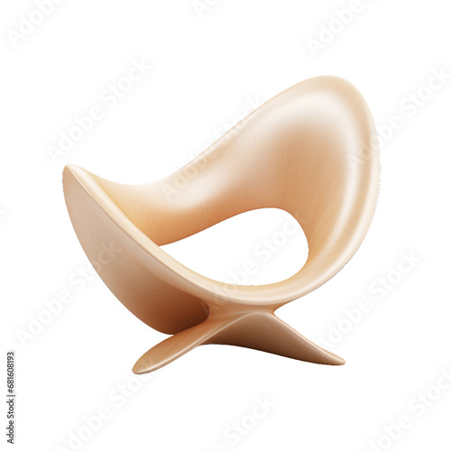 modern chair isolated on transparent background