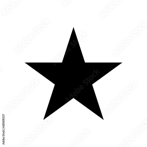 Geometric Star Icon Design Element. Star Shape. Black Star. Svg File. Hand Drawn Star. Single Icon