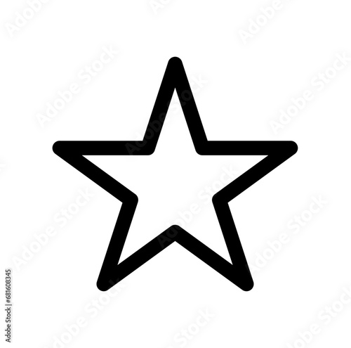 Geometric Star Icon Design Element. Star Shape. Black Star. Svg File. Hand Drawn Star. Single Icon