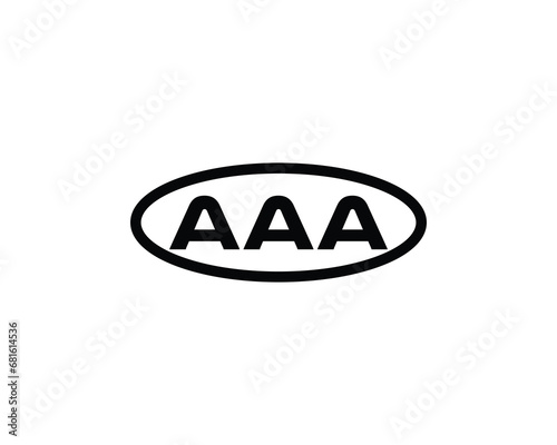 AAA logo design vector template