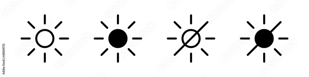 Brightness control icons set. Vector brightness butons. Light level icons. EPS 10Brightness control icons set. Vector brightness butons. Light level icons. Brightness control icons set. Vector brightness butons. Light level icons. EPS 10Brightness control icons set. Vector brightness butons. Light level icons.
