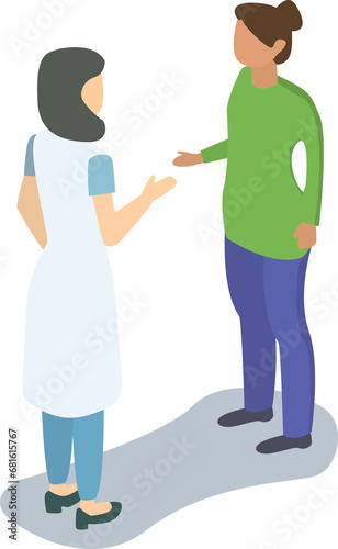 doctor and patient	
