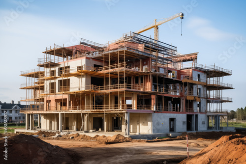 construction site with crane © Elaine Guinther