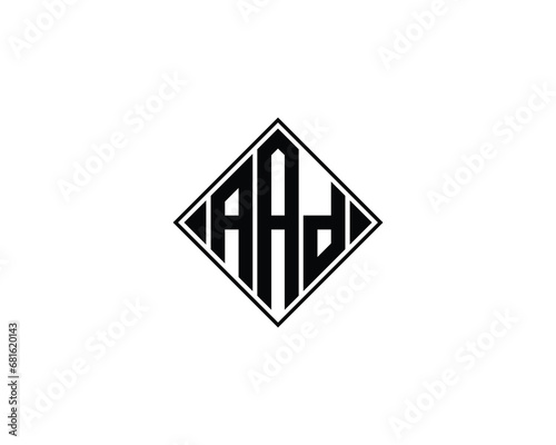 AAD logo design vector template