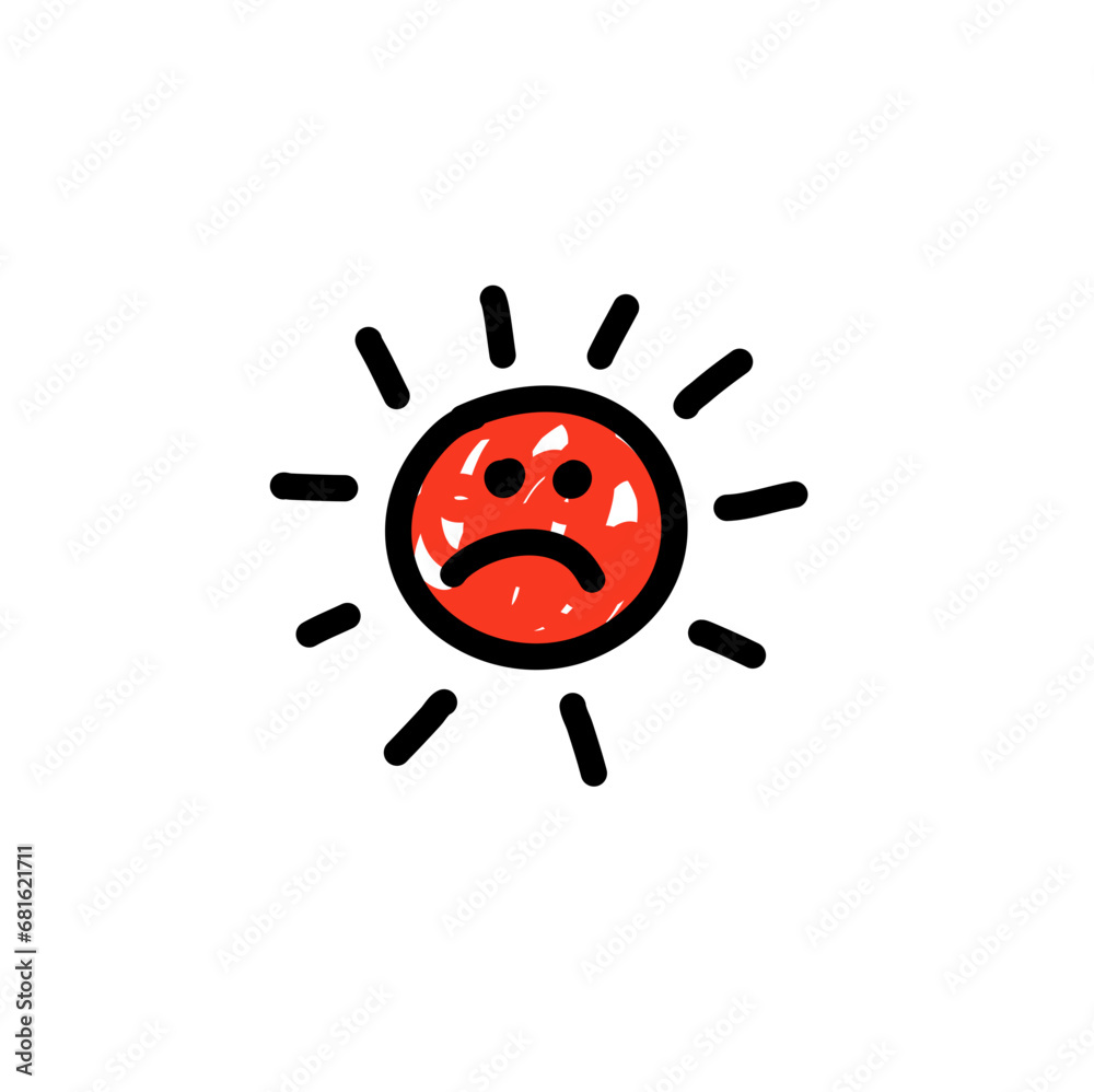 Fototapeta premium Childern Drawing Style. Childern Drawing Doodle Color. Kids Drawing. Design Element. Svg File