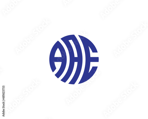 AAE logo design vector template photo