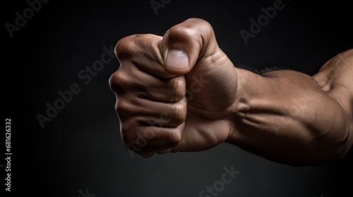 Fist of Determination: Unleashing Strength Power, Expressive Gesture
