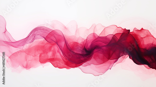 Abstrakcyjne różowe tło - atrament alkoholowy. Jasny nowoczesny obraz - sztuka. Fale i nieregularne kształty w kolorze magenta