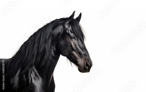 Portrait from beautiful black frisian stallion © Birgit Reitz-Hofmann