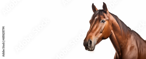 Portrait from brown Horse with copy space © Birgit Reitz-Hofmann