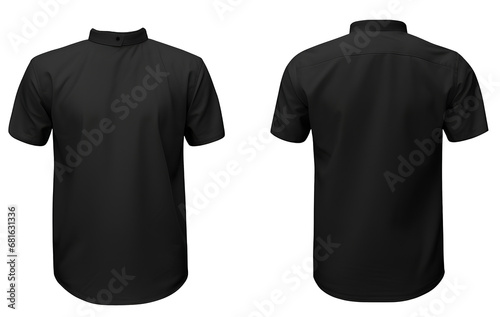 3D model blank black shirt mockup