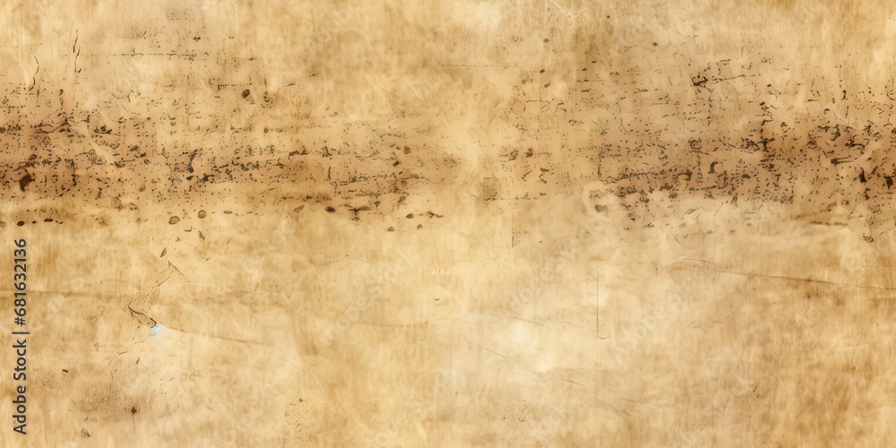 seamless pattern of Old blank sheet of paper. Ancient parchment, faded textured background, stained and brown, Vintage empty page with space for text copy
