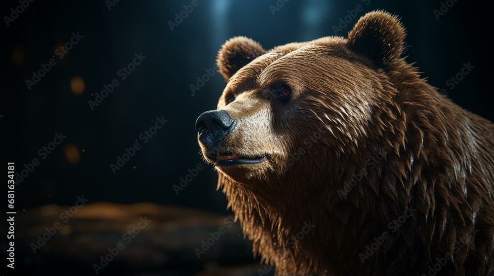 Obraz premium brown bear portrait